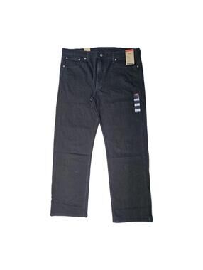 Levis 569 Loose Straight - Black Stretch Denim Jeans - Mens 38x34 (NWT)